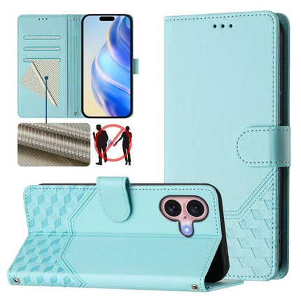 Leather Phone Case With Card Slot For Everyday Essentials And Daily Protection On The Go - teal PU leather wallet case with 3 card slots and protective TPU shell