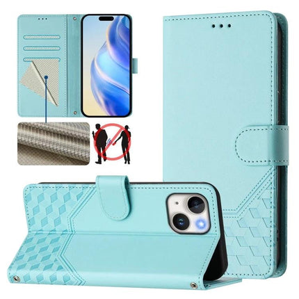 Leather Card Storage Phone Case For Everyday Use Slim And Convenient Accessory On The Go - turquoise genuine leather wallet phone case with 3 card slots and stand