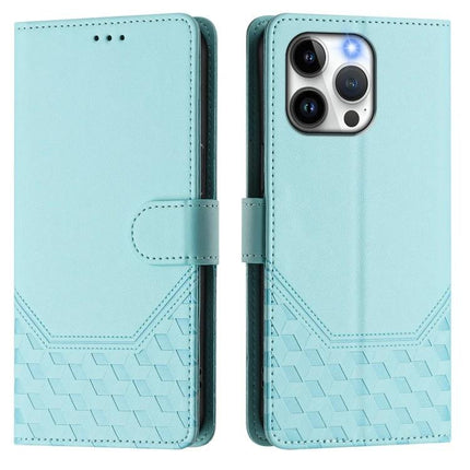 Leather Phone Case With Card Slots For Everyday Essentials in turquoise PU leather wallet style with card pockets and camera cutout