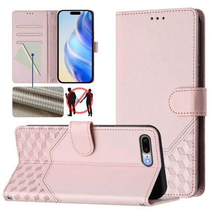 Leather Phone Case With Card And Cash Storage For Daily Use And Everyday Carry Convenience showing pink PU leather wallet case with card slots and stand feature