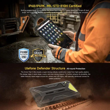 Ulefone Armor Pad 4 Ultra Rugged 10.36in 5G Android Tablet