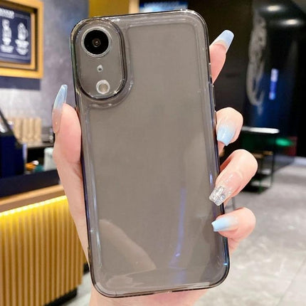 Essential Phone Case For Everyday Protection And Comfortable Secure Grip During Daily Commute - clear TPU case with corner cushioning shown on phone held in hand