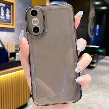 Essential Phone Case For Everyday Protection And Comfortable Secure Grip During Daily Commute - clear TPU case with corner buffering shown on phone