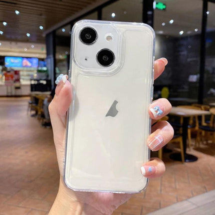 Clear protective Space Phone Case For Everyday Protection On The Go During Daily Errands And Commuting showing slim TPU design and camera cutouts