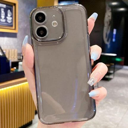Space Phone Case For Everyday Protection On The Go During Daily Errands And Commuting clear flexible TPU case held in hand showing camera cutouts