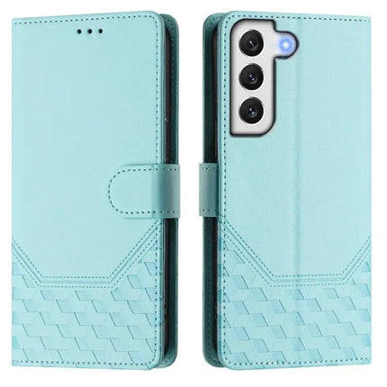 Honeycomb RFID Leather Card Holder Phone Case For Galaxy Phones