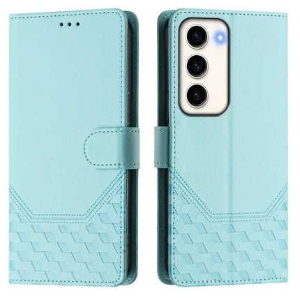 Honeycomb Embossing RFID Leather Phone Case Card Holder