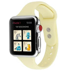 For Apple Watch 5 & 4 44mm / 3 & 2 & 1 42mm / Cream Yellow
