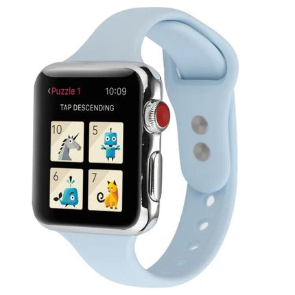 Silicone Double Buckle Replacement Strap Apple Watch 42mm