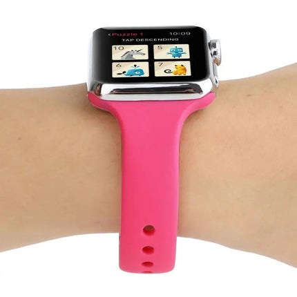 Silicone Double Buckle Replacement Strap Apple Watch 42mm