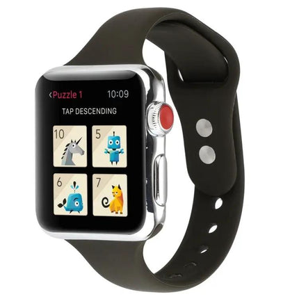 Silicone Double Buckle Replacement Strap Apple Watch 42mm