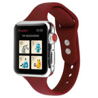 For Apple Watch Series 8&7 41mm / SE 2&6&SE&5&4 40mm / 3&2&1 38mm / Wine Red