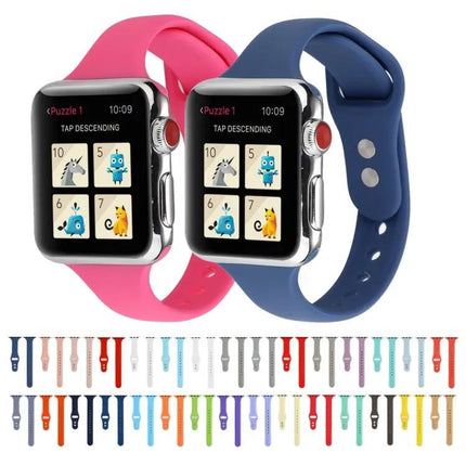 Silicone Double Buckle Replacement Apple Watch Band 38-41mm