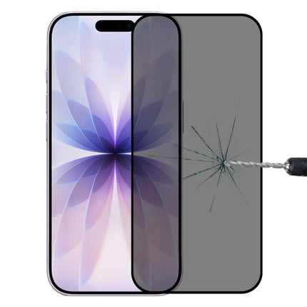 Tempered Glass Screen Protector For Everyday iPhone Protection showing ultra-thin protector resisting drill scratch and preserving screen clarity