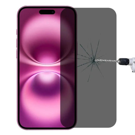 Essential Tempered Glass Screen Protector For iPhone Daily Protection - clear tempered glass showing drill impact resistance and preserved touchscreen clarity