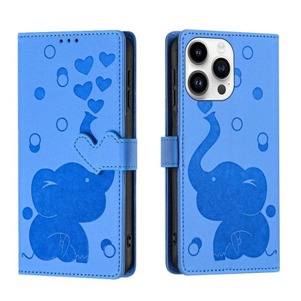 Leather Phone Case With Card Storage For Everyday Use On The Go Soft Interior And Durable Construction - blue elephant wallet folio