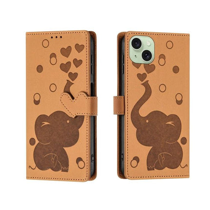 Leather Phone Case With Card Storage For Everyday Use On The Go Soft Interior And Durable Construction - tan elephant wallet folio with 3-card slots