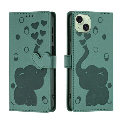 Leather Phone Case With Card Storage For Everyday Use On The Go Soft Interior And Durable Construction - teal elephant wallet case with card slots