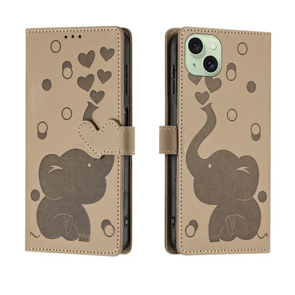 Leather Phone Case With Card Storage For Everyday Use On The Go Soft Interior And Durable Construction - tan elephant wallet folio with 3-card slots
