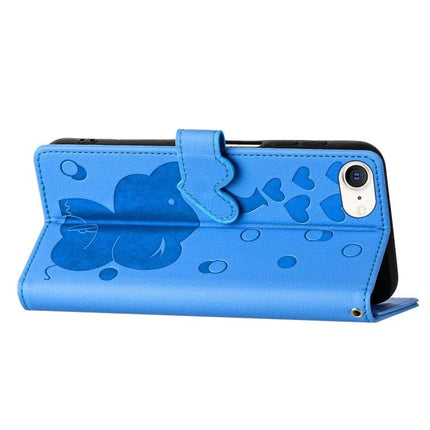 Daily Phone Case With Elephant Design For Everyday Use slim blue PU leather wallet case with kickstand and card slot