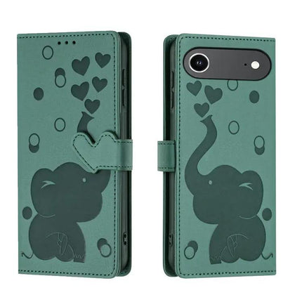 Leather Phone Case With Elephant Design For Daily Carry