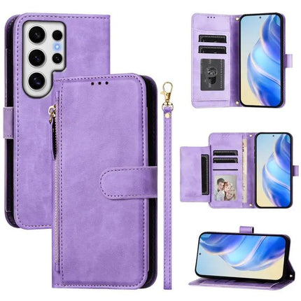 Leather Wallet Case for Samsung Phones Everyday Card Holder and Phone Protection Practical
