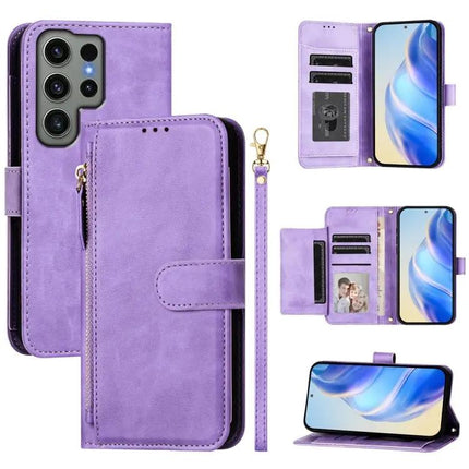 Leather Wallet Phone Case For Samsung Galaxy Everyday Use