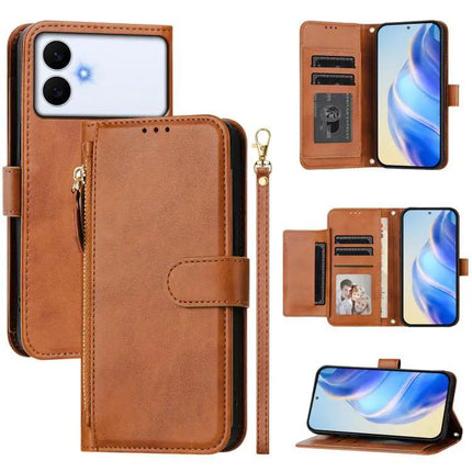 Compact Leather Wallet Case With Card Slots