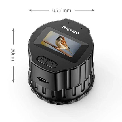 Portable Eyepiece Camera With 1.5 Inch Screen For On The Go Viewing - compact 65.6x50mm eyepiece camera showing bird on 1.5-inch HD screen