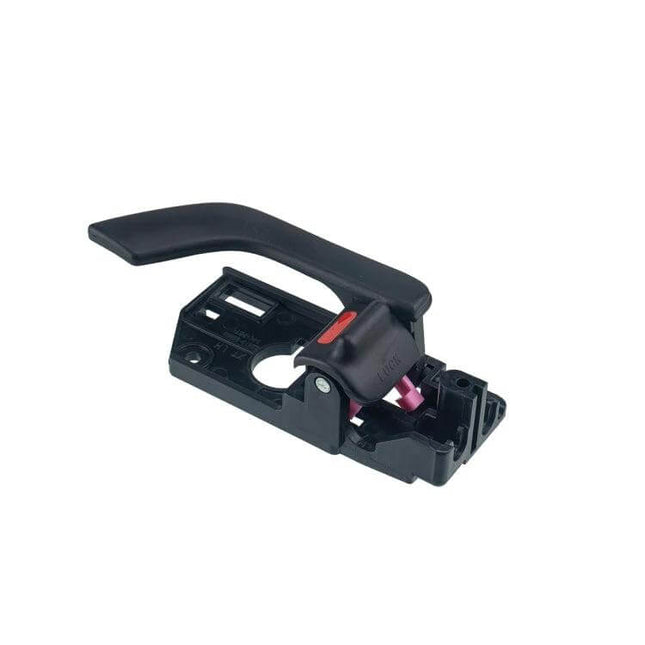 Left Front Inner Door Handle For Tiburon 2003 To 2008 - black ABS replacement inner door handle, left front, OEM-style, DIY fit