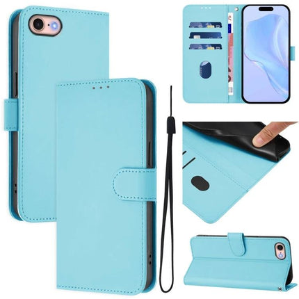 Phone Case With Lanyard For Everyday Outings Keeps Your Phone Handy On The Go And Easy To Reach turquoise wallet case with card slots and detachable lanyard
