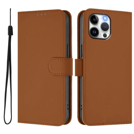 Leather Phone Case With Card Slots For Everyday Use - brown PU leather wallet case with card slots, cash pocket and foldable stand