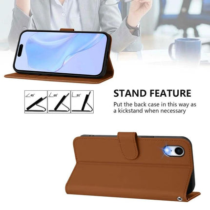 Phone Case With Lanyard For Everyday Protection While Carrying Essentials On The Go brown folio wallet case with stand and card slots