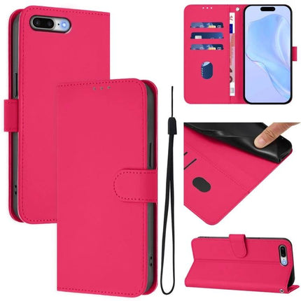 Protective Phone Case With Lanyard For Daily Carrying And On The Go Convenience For Busy Commutes And Errands - pink PU leather wallet case with card slots
