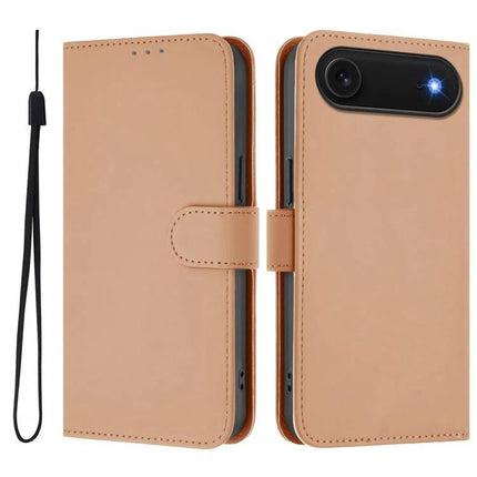 Daily Use Leather Phone Case With Card Holder For Everyday Essentials And Protection - tan PU leather wallet case with strap