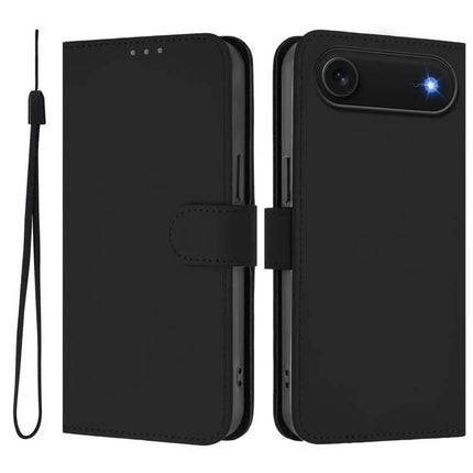 Daily Use Leather Phone Case With Card Holder For Everyday Essentials And Protection - black PU leather wallet case with strap