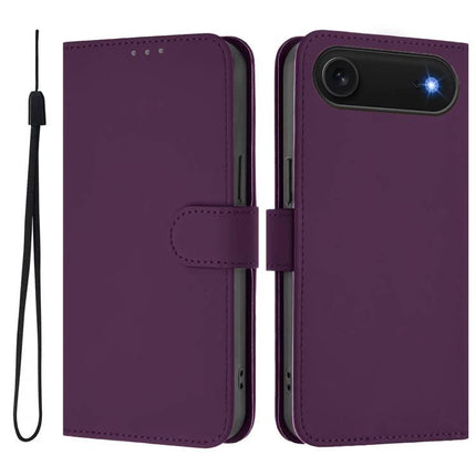 Daily Use Leather Phone Case With Card Holder For Everyday Essentials And Protection in purple PU leather wallet case with wrist strap