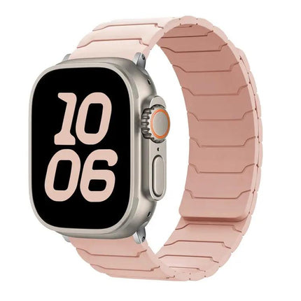 Magnetic Silicone Watch Band For Apple Watch 38-49mm