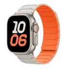 For Apple Watch 42mm / 41mm / 40mm / 38mm / Starlight+Orange