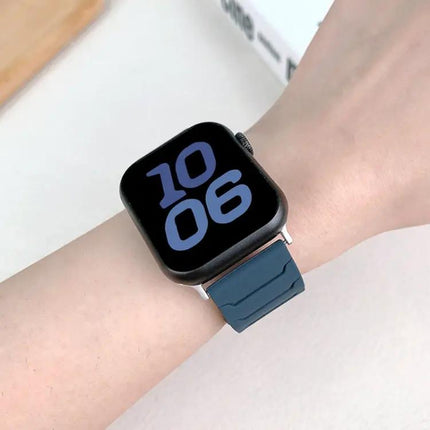 Magnetic Silicone Watch Band For Apple Watch 38-49mm