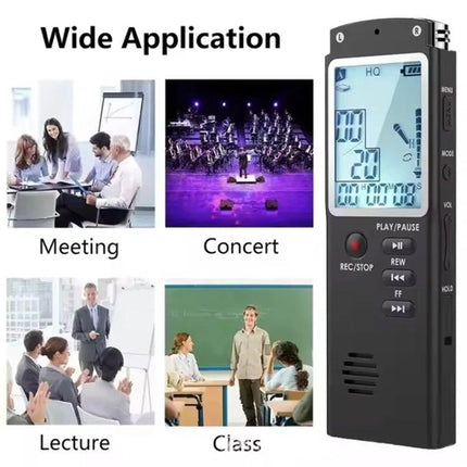 Compact Voice Recorder for Everyday Business and Personal Notes - slim handheld recorder for meetings, lectures, concerts and classes