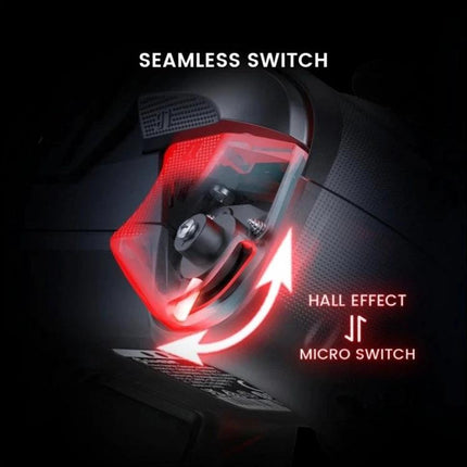 GameSir Controller for Everyday Gaming Sessions at Home — close-up of responsive shoulder trigger with Hall effect and micro switch for seamless switching