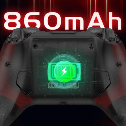 GameSir Controller for Everyday Gaming Sessions at Home with 860mAh battery indicator showing long playtime and rechargeable power