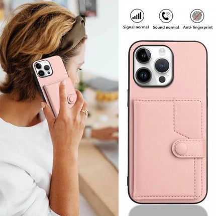 Practical Phone Case With Card Holder For Everyday Errands And Commute Daily Essentials pink PU leather wallet case with snap closure and camera cutout