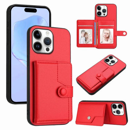 Practical Phone Case With Card Holder For Everyday Errands And Commute Daily Essentials red PU leather wallet case with magnetic strap