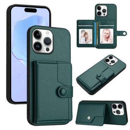 Practical Phone Case With Card Holder For Everyday Errands And Commute Daily Essentials green PU leather wallet case with card slots and snap closure