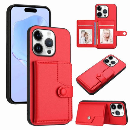 Practical Phone Case With Card Holder For Everyday Errands And Commute Daily Essentials red PU leather wallet phone case with card slots and magnetic strap