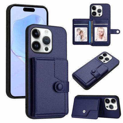 Practical Phone Case With Card Holder For Everyday Errands And Commute Daily Essentials navy PU leather wallet phone case with card slots