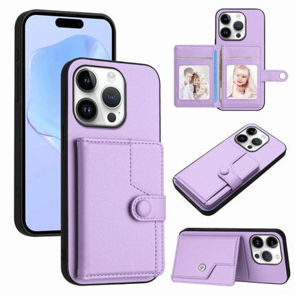 Practical Phone Case With Card Holder For Everyday Errands And Commute Daily Essentials - lavender PU leather wallet phone case with card slots