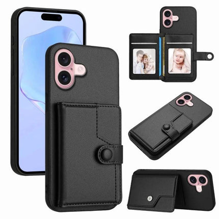 Practical Phone Case With Card Holder For Everyday Errands And Commute Daily Essentials - black PU leather wallet phone case with card slots